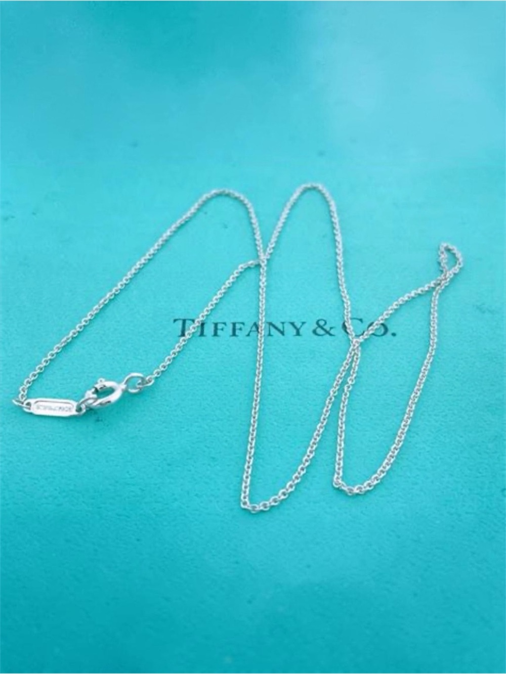 Tiffany & Co. 18” Sterling Silver Chain Necklace